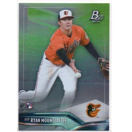 BOWMAN PLATINUM GREEN RYAN MOUNTCASTLE ROOKIE REFRACTOR