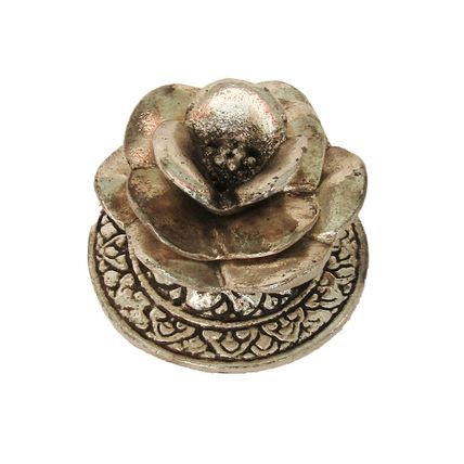 Aluminium Incense Ash Catcher Flower Rose For 3 Sticks or 1 Cone 5cm Base CL44