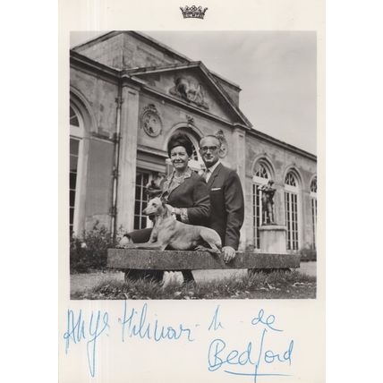 Duke Of Bedford Hand Signed Vintage Royalty Photo Postcard