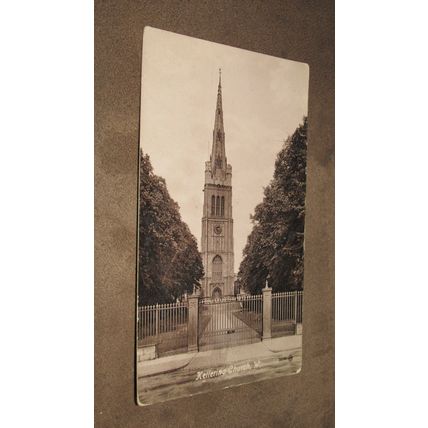 Early Real photo Postcard - Kettering Church - Northampton