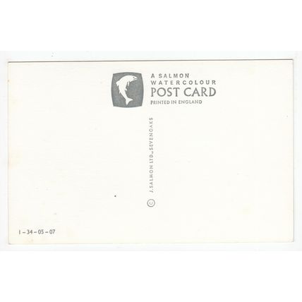 Oxford Canal Map Postcard 134