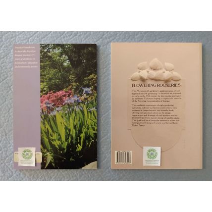 LOT of 2 BOOKS on ROCK GARDENING & PLANTS & GARDENS