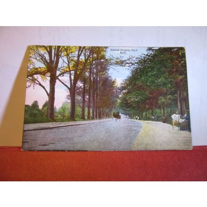 AVENUE, ROYAL VICTORIA PARK, BATH.SOMERSET. used antique postcard 1905 pm #