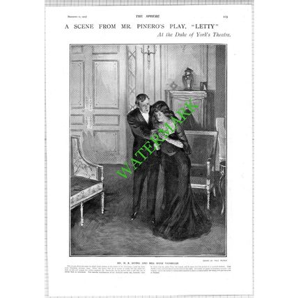 Mr H B Irving Miss Irene Vanbrugh Actress Duke Of York's Theatre 1903 News Page