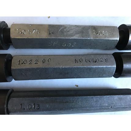 LOT THE PIPE MACHINERY GO NO GO PLUG GAGE 1.022,1.028,1.0575,1.0655,1.013,SH