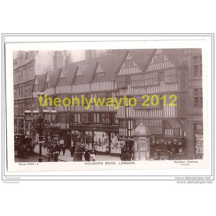 HOLBORN BARS, LONDON, ENGLAND, Postcard