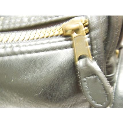Vintage Black Leather Handbag w/Strap Central Valley Golf Club