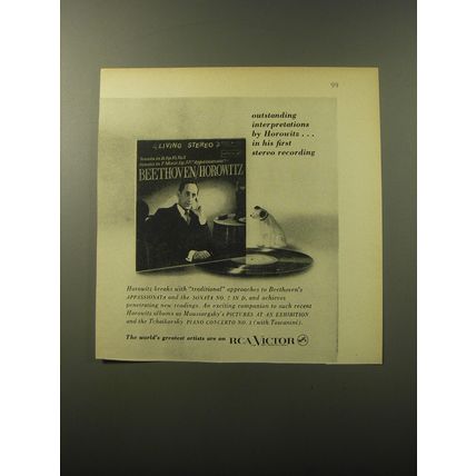 1960 RCA Victor Record Album Advertisement - Beethoven/Horowitz