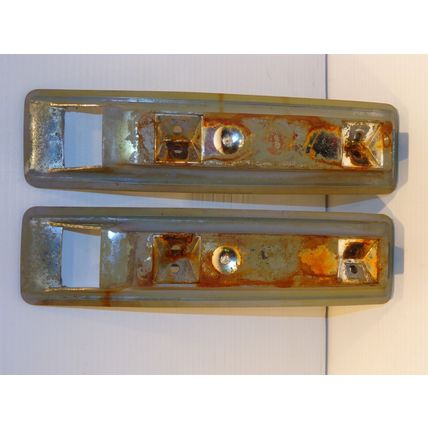 1966 67 68 69 70 Plymouth Satellite Dodge Coronet Armrest Bezels OEM 2589583