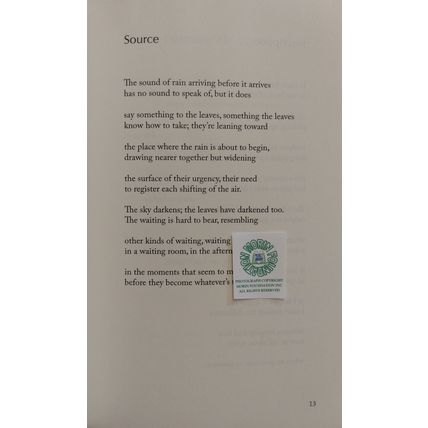 RARE SIGNED POETRY CHAPBOOK WORKS ON PAPER by JENNIFER BARBER