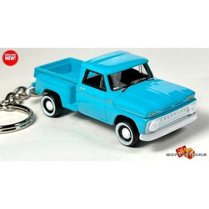 VERY RARE KEYCHAIN BLUE 64~65~66 CHEVY C10 STEPSIDE CUSTOM Ltd NICE GIFT
