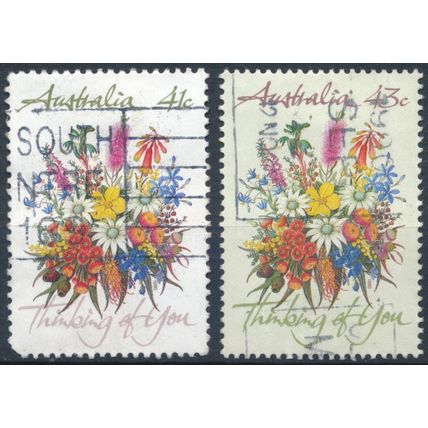Greetings Stamps - Australia 1990 - F H - SG 1230/1