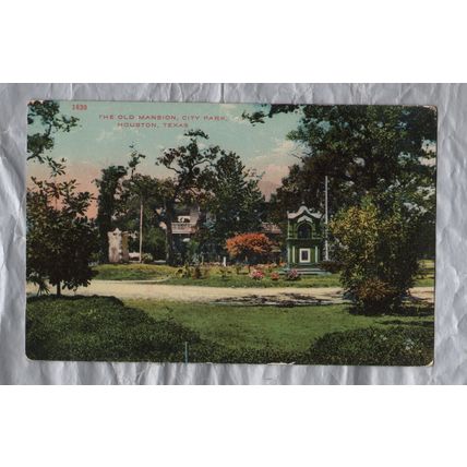 1620 The Old Mansion,City Park,Houston, Texas - Postally Unused - S.H.Cress & Co