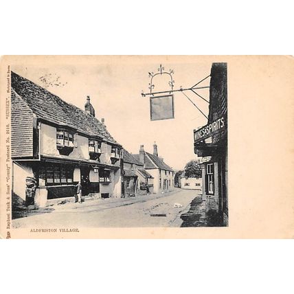 Aldfriston Village : Tuck u/b "County" postcard 2610 "Sussex" pu 1902