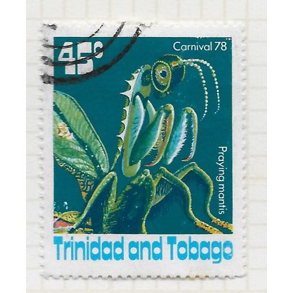 TRINIDAD & TOBAGO 1979 CARNIVAL 78 SCENE PRAYING MANTIS 45c USED SG529
