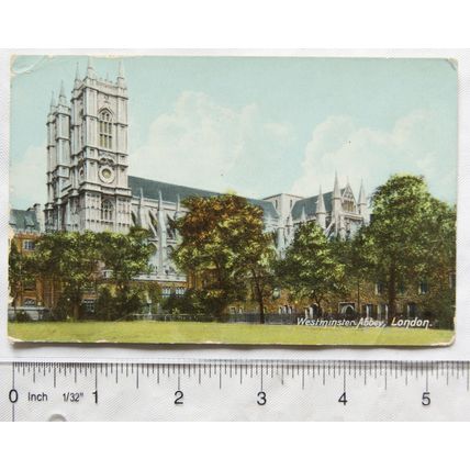 1910 postcard Westminster Abbey, London