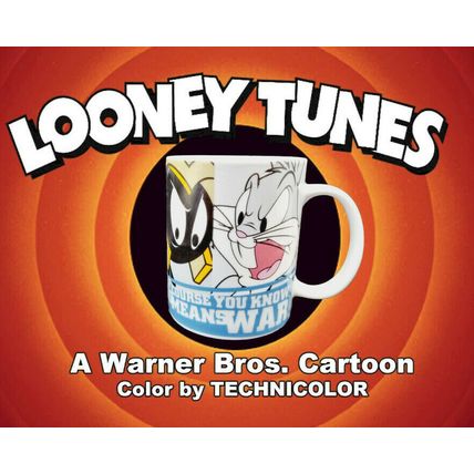 Looney Tunes High Quality Mug This Means War Kitchen Novelty Gift Idea For Kids