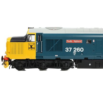 Bachmann 35-309 Class 37/0 Centre Headcode 37260 Radio Highland BR Blue - NEW