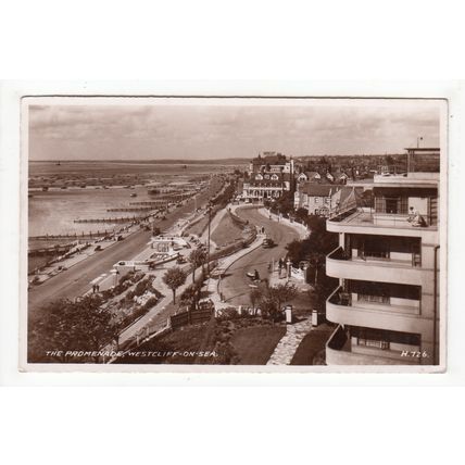 The Promenade Westcliff-on-Sea Postcard 1947 RP Essex