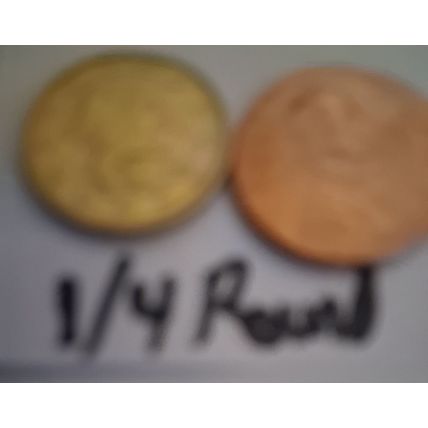 9 Golden Coin Reproduction Coins 1/4 to 3/4 Rounds BU Mint US Lot 1849-1933