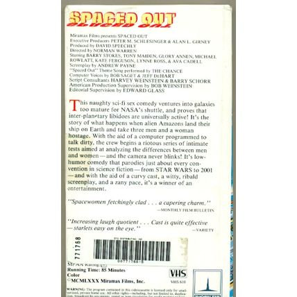 1979’s SPACED OUT rare VHS tape sci-fi sex comedy