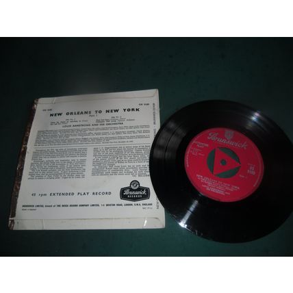 LOUIS ARMSTRONG ORCHESTRA 7" EXTENDED PLAY - NEW ORLEANS TO NEW YORK PART 1