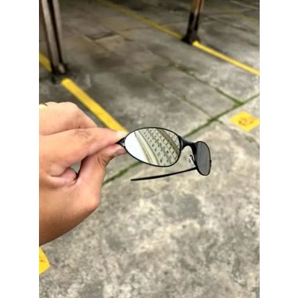 HCS X-Metal wire liquid metal black sunglasses
