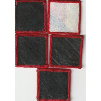 Scout Badges - 5 x Scout Various Challenges - 1 White/4 Black Backs (BY93)