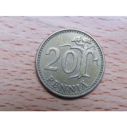 Finland 1976 20 Pennia Coin