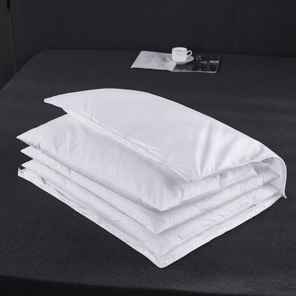 Three Geese Adjustable Layer Goose Feather Pillow,Assembled Bed Pillow,100% Soft