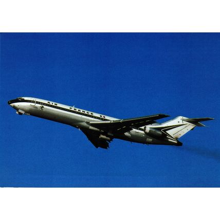 Aircraft postcard Air France Boeing B-727, F-BPJR. Unposted