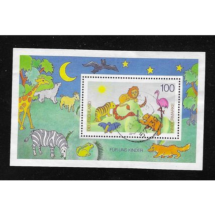 GERMANY 1995 FOR US CHILDREN SOUVENIR SHEET USED SG MS2684