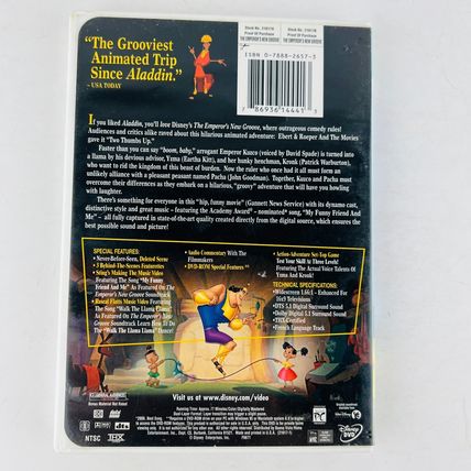 Walt Disney The Emperor's New Groove DVD David Spade, John Goodman, Eartha Kitt