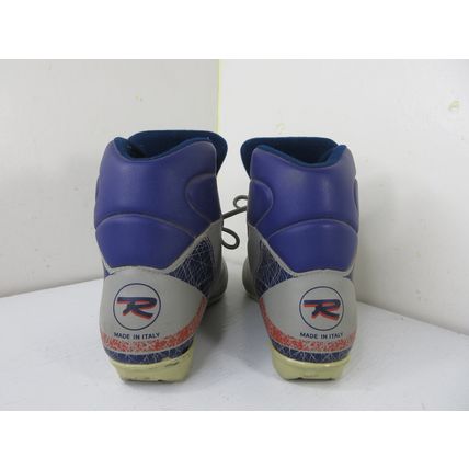 Vintage Rossignol Cross Country Ski Boots NNN II Nordic Gray Purple Size 25.5CM