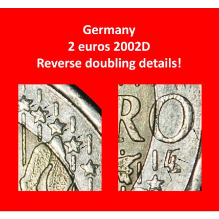 Ⰶ PHALLIC TYPE (2002-2006): GERMANY ★ 2 EUROS 2002D BAVARIA★LOW START★NO RESERVE