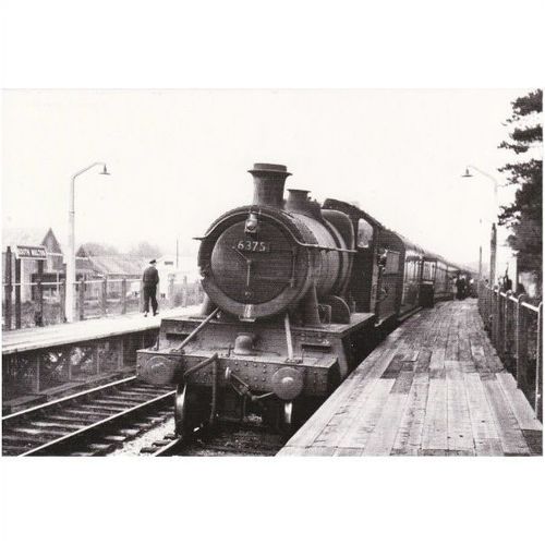 Railway Postcard GWR 43xx 6375 SOUTH MOLTON 1960 Great Western 4-6-0 Loco
