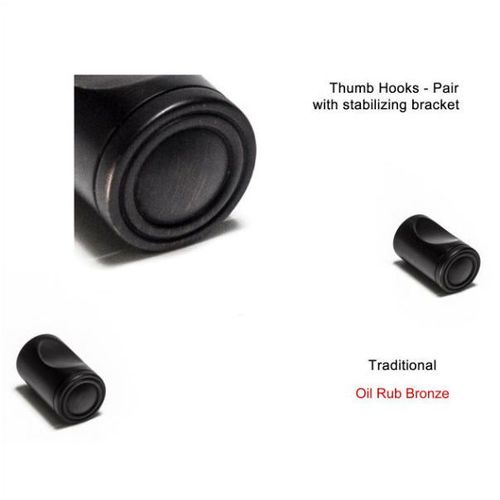 TileWare Promessa DUO Thumb Hook Traditional Oil Rub Bronze
