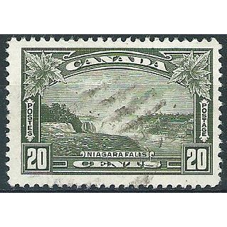 Canada 1935 SG349 20c Olive-Green Good/Fine Used . ..
