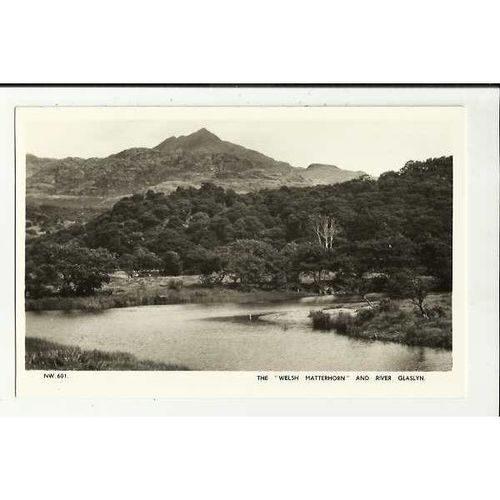Wales WELSH MATTERHORN & RIVER GLASLYN Postcard by Marimex (NW.601)