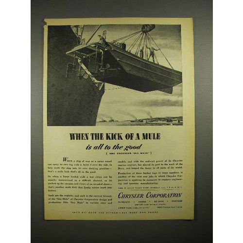 1944 WWII Chrysler Car Ad - Sea Mule