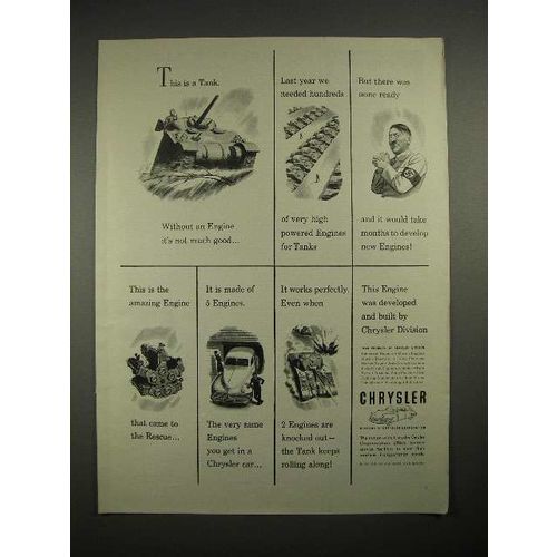 1944 WWII Chrysler Car Ad - This is a Tank