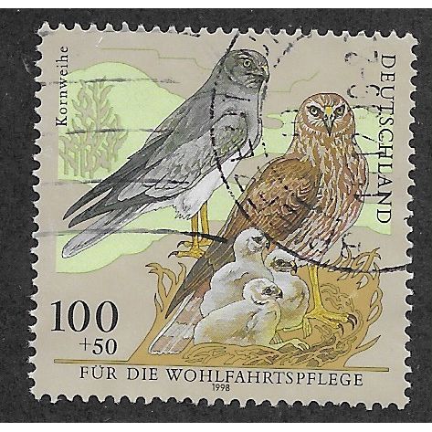GER 1998 100pf +50 'BIRDS' FINE USED (EBID54-601)