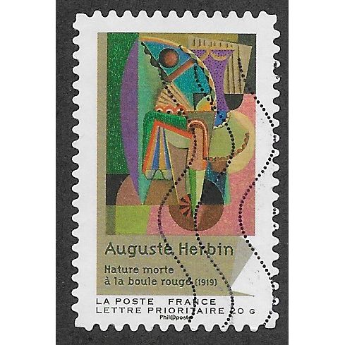 FRA 2012 (60c) 'CUBISM - STILL LIFE WITH RED BALL ' FINE USED (EBID55-704)