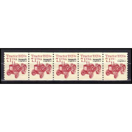 2127b 7.1c Tractor Fine MNH Dry Gum PNC 1/5 X0858