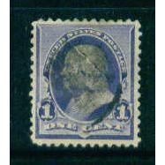 Used 219 1c Benjamin Franklin Fine M01952