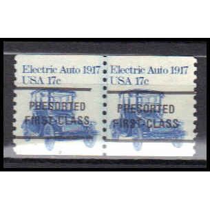 1906a 17c Electric Auto Fine MNH Dry Gum CNP Left 2D Line Gap PA0498