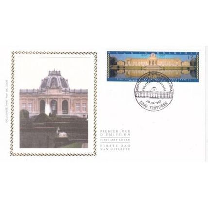 Belgium 1997 Koninklijk Museum Silk FDC Special Cancel unaddressed VGC