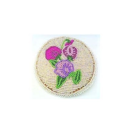 Floral Design Beaded Hair Clip Barrette 4