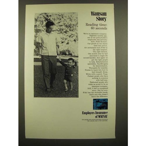 1968 Employers Insurance of Wausau Ad - Reading time: 60 seconds