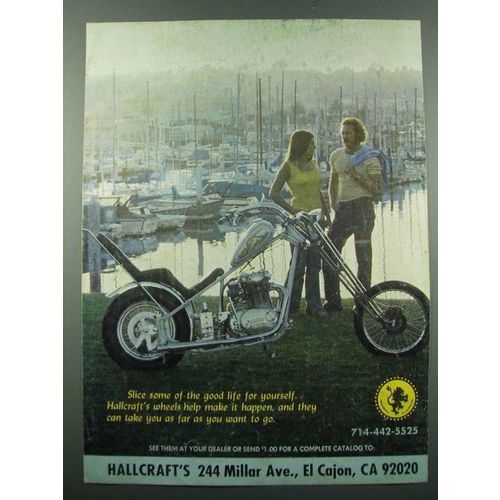 1975 Hallcraft's Wheels Ad - Slice Some Good Life